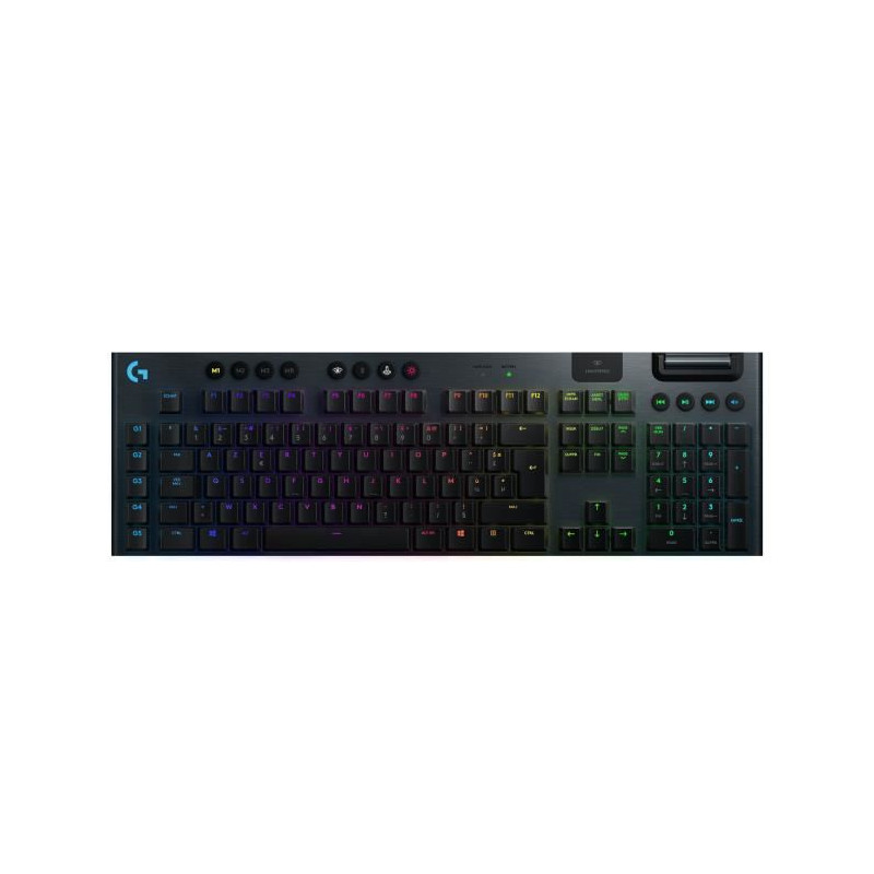 Clavier Gaming mécanique - LOGITECH G - G915 LIGHTSPEED RVB - Sans fil - GL Tactile - Noir