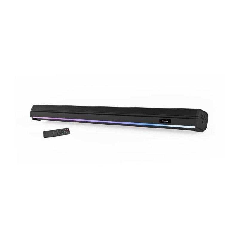 Barre de son lumineuse - INOVALLEY - BS11 -60W - LED - Bluetooth V5.0 - HDMI - USB 2.0 - micro SD - FM - Batterie 2400mAh