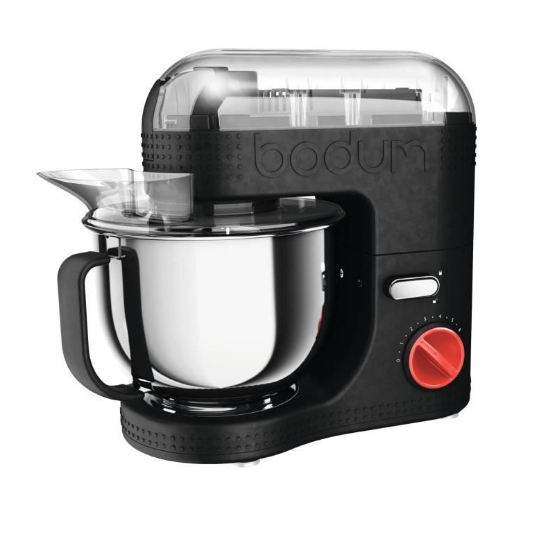 Robot de cuisine électrique - BODUM - 11381-01EURO-3 - Bol inox - 4,7 L - Noir