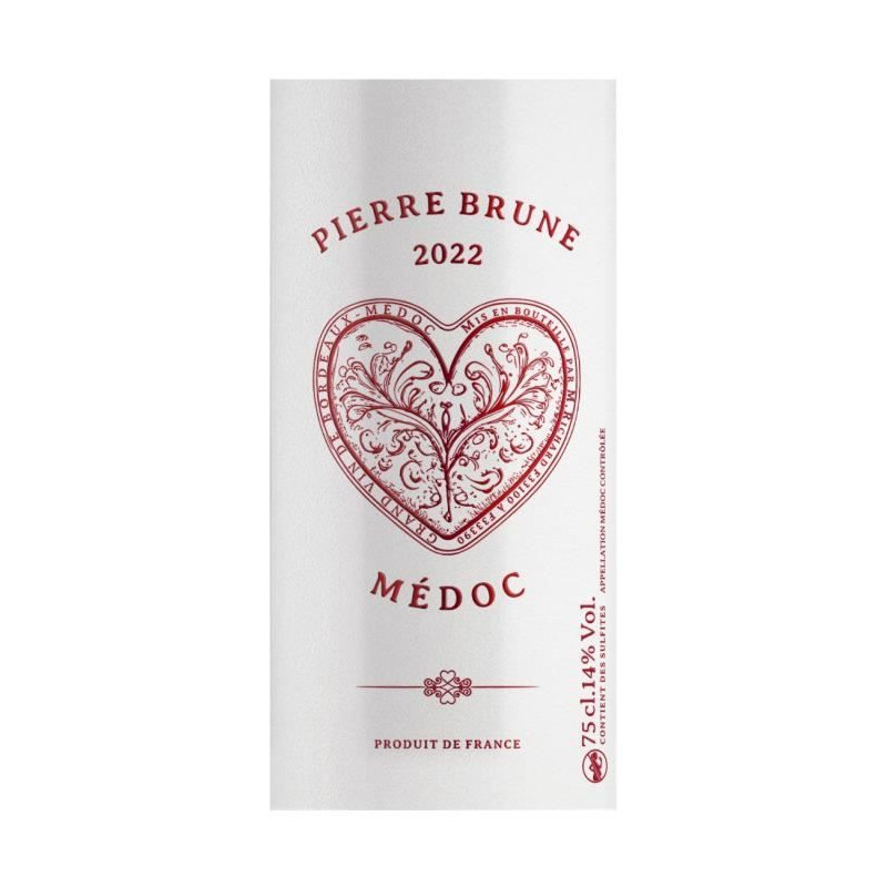 Pierre Brune 2022 Médoc - Vin rouge de Bordeaux