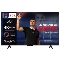 TCL QLED UHD 3100PPI, Dolby Vision-Atmos, HDR10+, HDMI 2.1/eARC, ALLM, GOOG TCL - 50P79B