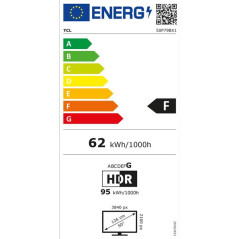 TCL QLED UHD 3100PPI, Dolby Vision-Atmos, HDR10+, HDMI 2.1/eARC, ALLM, GOOG TCL - 50P79B