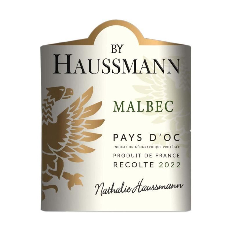 By Haussmann Malbec Pays d'Oc - Vin rouge de Languedoc