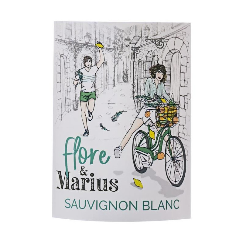 Flore & Marius 2023 IGP Atlantique Sauvignon - Vin blanc de Bordeaux