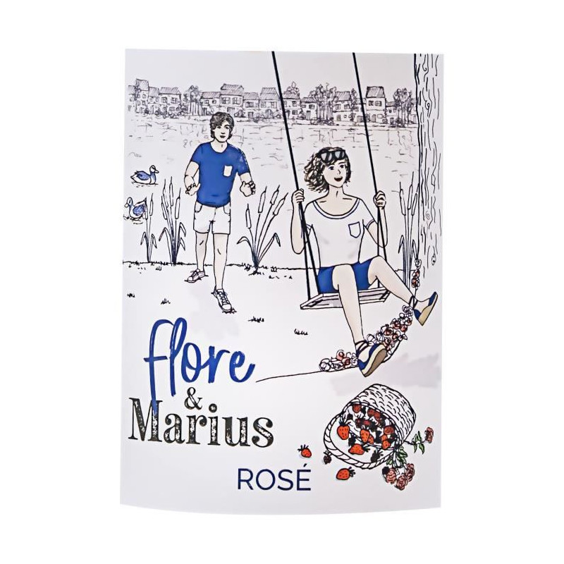 Flore & Marius 2023 IGP Atlantique - Vin rosé de Bordeaux