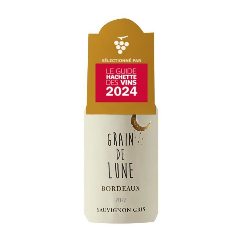 Grain de Lune 2022 Bordeaux Sauvignon Gris - Vin blanc sec de Bordeaux