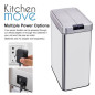 KITCHEN MOVE Poubelle automatique SILVERLAKE - 70L - Inox avec cerclage