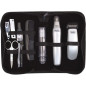 Kit de voyage barbe - WAHL - TRAVEL KIT - Tondeuse a pile - Coupe poils nez / oreilles - 6 réglages - Gris