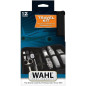 Kit de voyage barbe - WAHL - TRAVEL KIT - Tondeuse a pile - Coupe poils nez / oreilles - 6 réglages - Gris