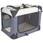 Box de transport - KERBL - Journey - 81 x 58 x 58 cm - Gris / Beige