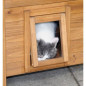 Maisonnette pour chat - KERBL - Lodge - Bois - Marron / Vert - 77 x 50 x 73 cm