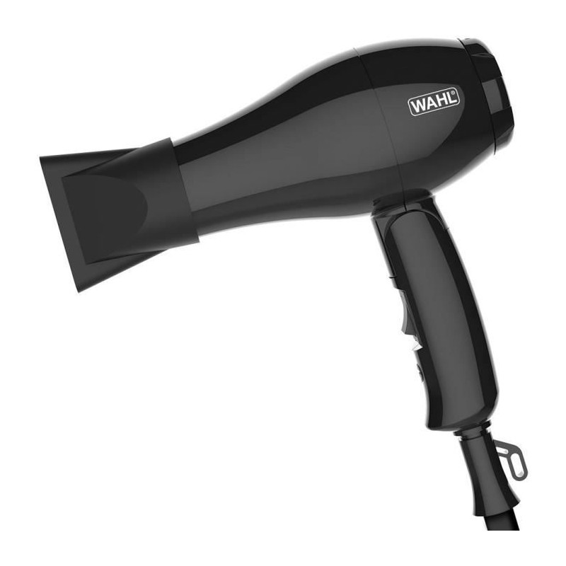 Seche-cheveux de voyage - WAHL - TRAVEL HAIR DRYER - 1000 W - 2 vitesses - Noir