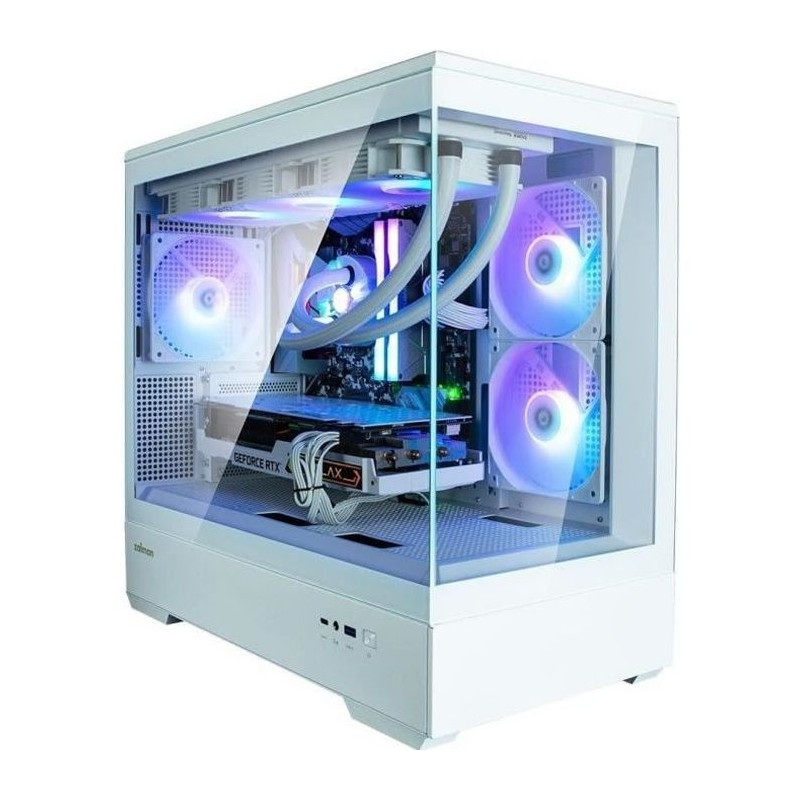 Boitier PC sans alimentation - ZALMAN P30 (Blanc) - Moyen tour - Format M-ATX