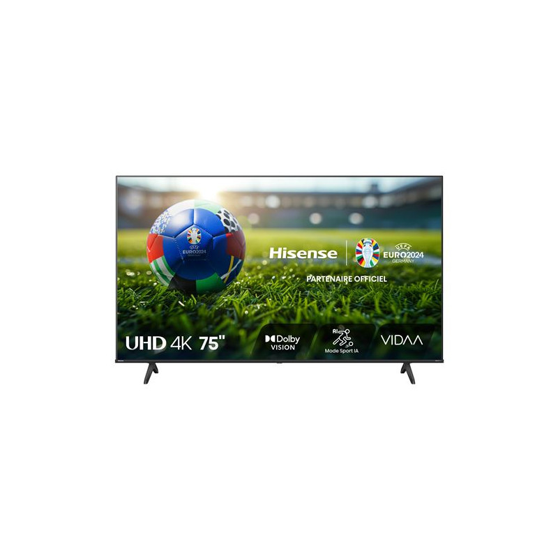 TV LED Hisense 75A6N 189 cm 4K UHD 2024 Gris foncé