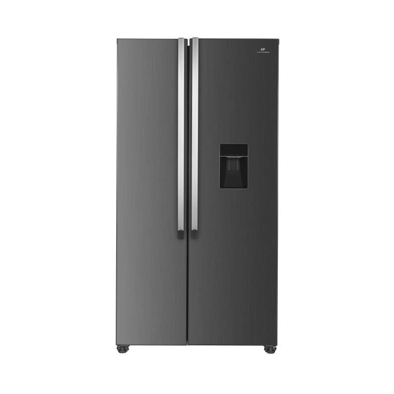 Réfrigérateur américain Continental Edison - CERA532NFIXD - 2 portes - 529L - L90 cm xH177 cm - Inox