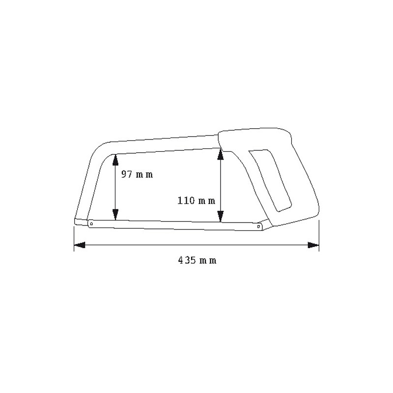 Scie à métaux à tension par levier SAMSOCUT® SAM OUTILLAGE 791