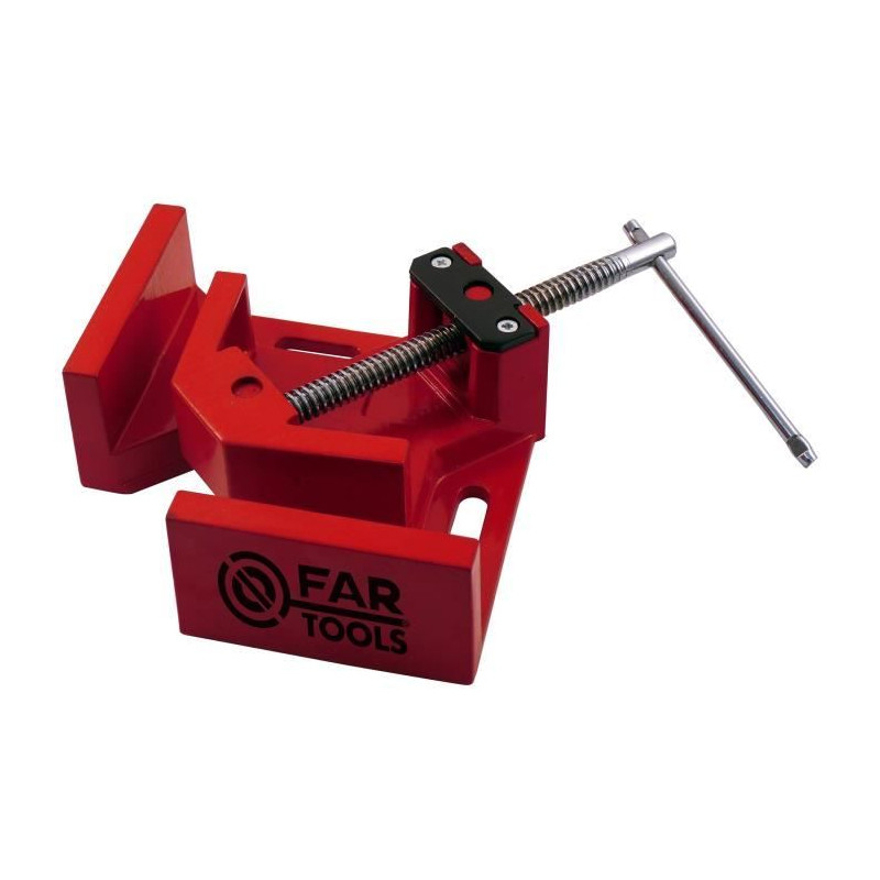 FARTOOLS PRO - Etau d'angle en acier avec manivelle - Rouge - 150515