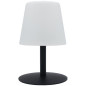 Lampe de table sans fil - LUMISKY - STANDY MINI Dark - H25 cm - Pied en acier noir - LED blanc chaud et blanc