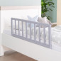 Barriere de Lit en Bois 90 cm - ROBA - Protection Anti-Chute Sûre pour Bébés et Enfants - de 18 mois a 5 Ans - Montage Facile