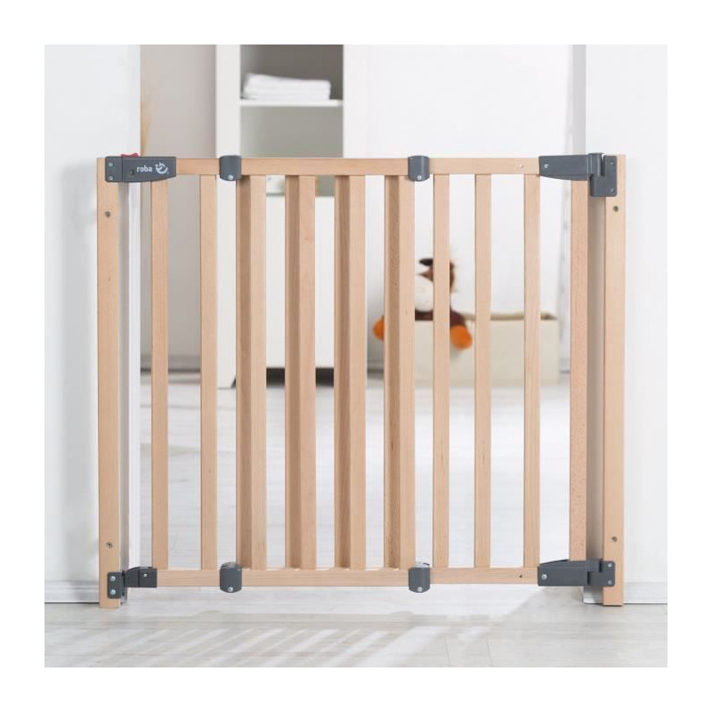 Barriere de Sécurité Bébé Safety Up pour Porte - ROBA - Largeur Réglable de 70 - 118.5 cm