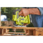 RYOBI 3 outils : 1 perceuse-visseuse Brushless + 1 meuleuse 115 mm + 1 scie sauteuse + 2 batteries 4 Ah & 2 Ah + 1 chargeur & 1