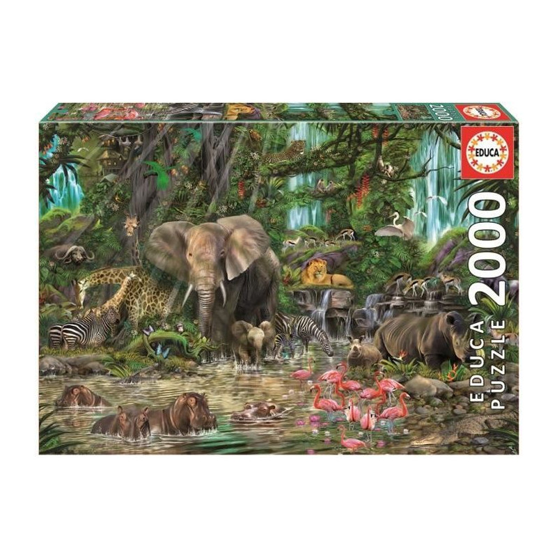 EDUCA Puzzle 2000 Pieces - Jungle Africaine