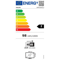 Philips TV 65'' MINI LED 144Hz  P5 - 1000 NITS Smart TV - TITAN Ambilight 3 - T PHILIPS - 65PML9049