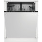 Lave-vaisselle tout intégrable BEKO BDIN18441 - 14 couverts - Induction - L60cm - 42dB - Ouverture automatique - Blanc