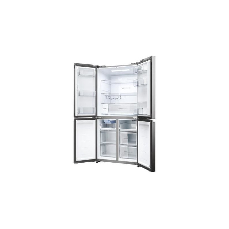 Réfrigérateur Multi-Portes - HAIER - HCW58F18EWMP - Classe E - 507 L - 38 dB - Platinium