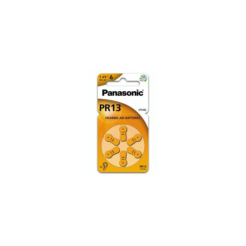 Piles Panasonic PACK 6 PILES AUDITIVES PR13 PR48