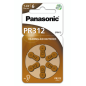 Piles Panasonic PACK 6 PILES AUDITIVES PR312 PR41