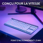 Clavier Gamer - Sans fil - Logitech G - G515 TKL Lightspeed - Mécanique Tactile - RGB - AZERTY - Blanc