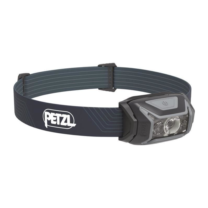 Lampe frontale - PETZL - ACTIK - Running / Trekking - 450 lumens - 3 piles AAA/LR03 incluses - Gris