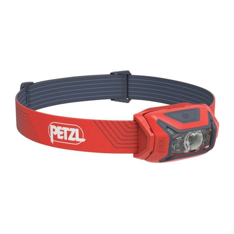 Lampe frontale - PETZL - ACTIK - Running / Trekking - 450 lumens - 3 piles AAA/LR03 incluses - Rouge