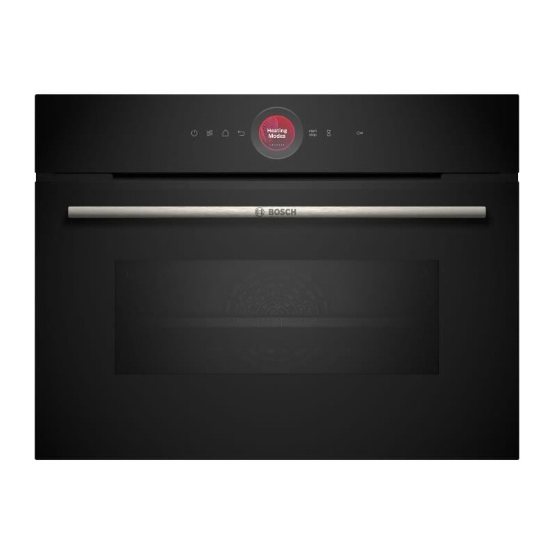 Four combiné micro-ondes Encastrable Softclose - BOSCH SER8 CMG7241B1 Noir - Vol four 45l - 16 modes cuissons - 455 x 594 x 548