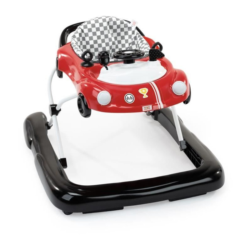 BRIGHT STARTS Trotteur 3 en 1, petit bolide, 3 modes de jeux évolutifs, rouge