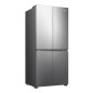 Réfrigérateur américain HISENSE - RQ5P470SEIE - 4 portes - Classe énergétique E - 84,2 x 74,4 x 188,5 cm - Inox