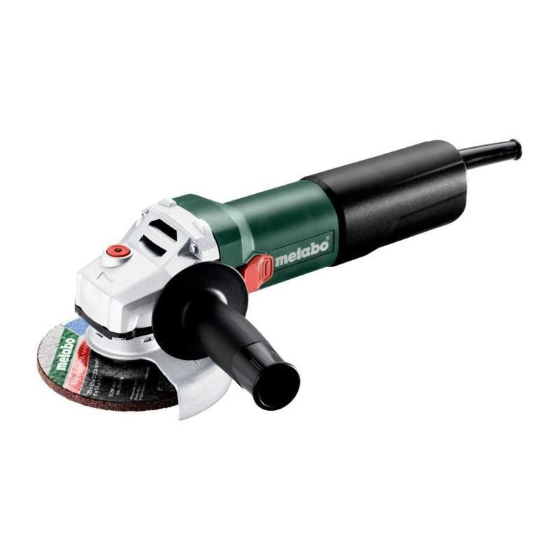 Set Meuleuse d'angle - METABO - WEQ 1400-125 - Ecrou de serrage M-Quick