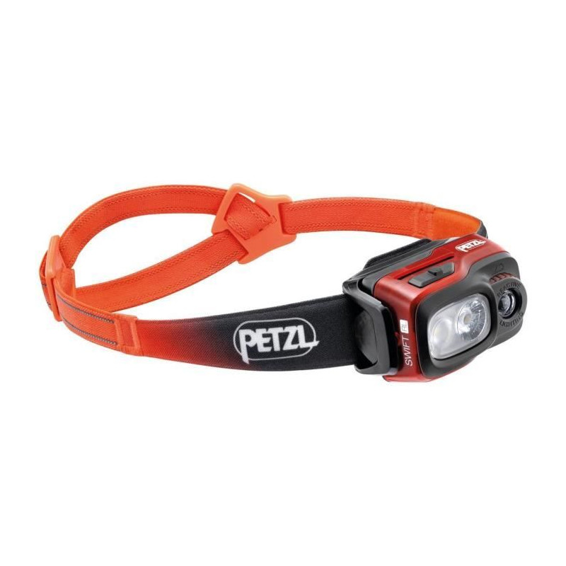 Lampe frontale multisport - PETZL - SWIFT RL - 1100 lumens - Bandeau réfléchissant - Batterie rechargeable - Orange