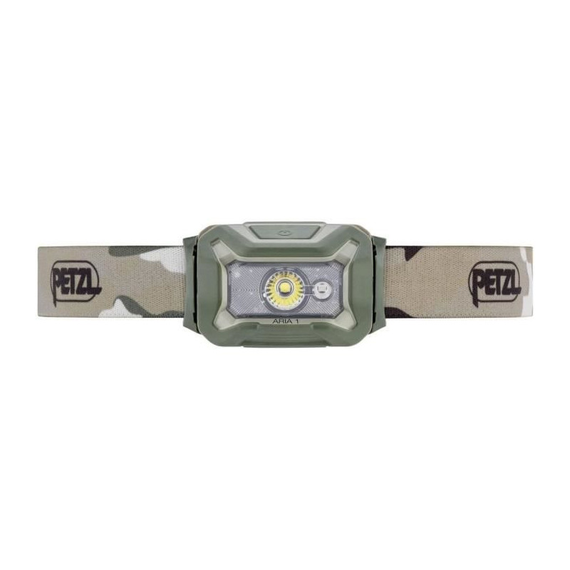 Lampe frontale étanche - PETZL - ARIA 1 - 350 lumens - 3 piles AAA/LR03 incluses - Camo