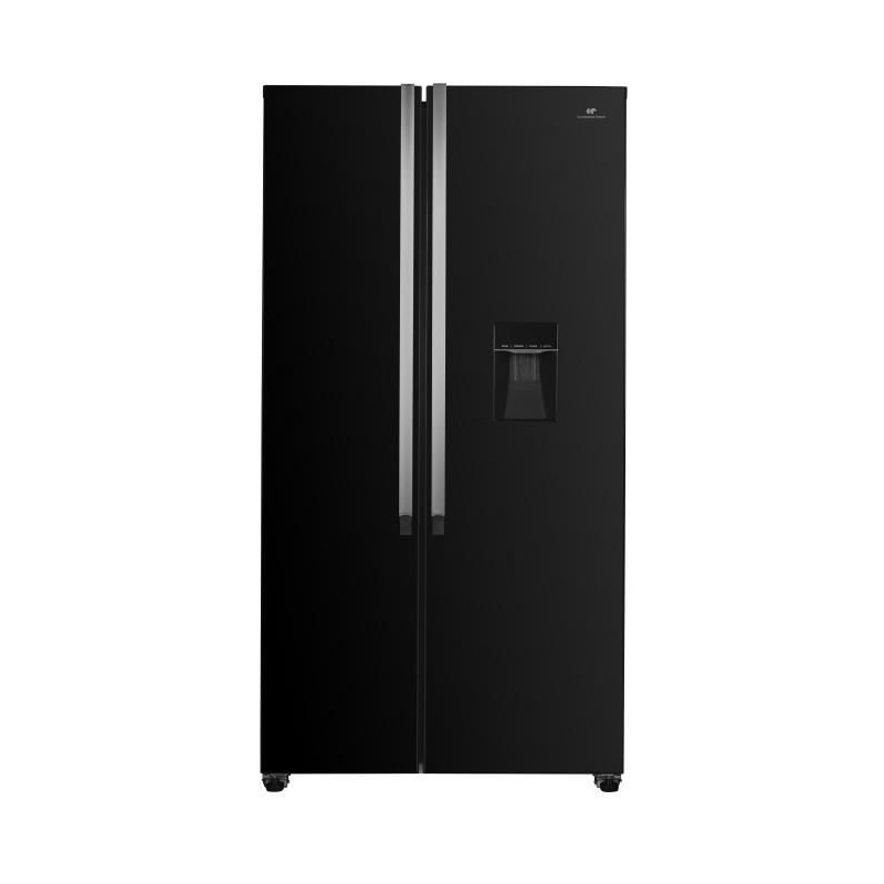 Réfrigérateur américain Continental Edison - CERA532NBD - 2 portes - 529L - L90 cm xH177 cm - Classe D - Noir