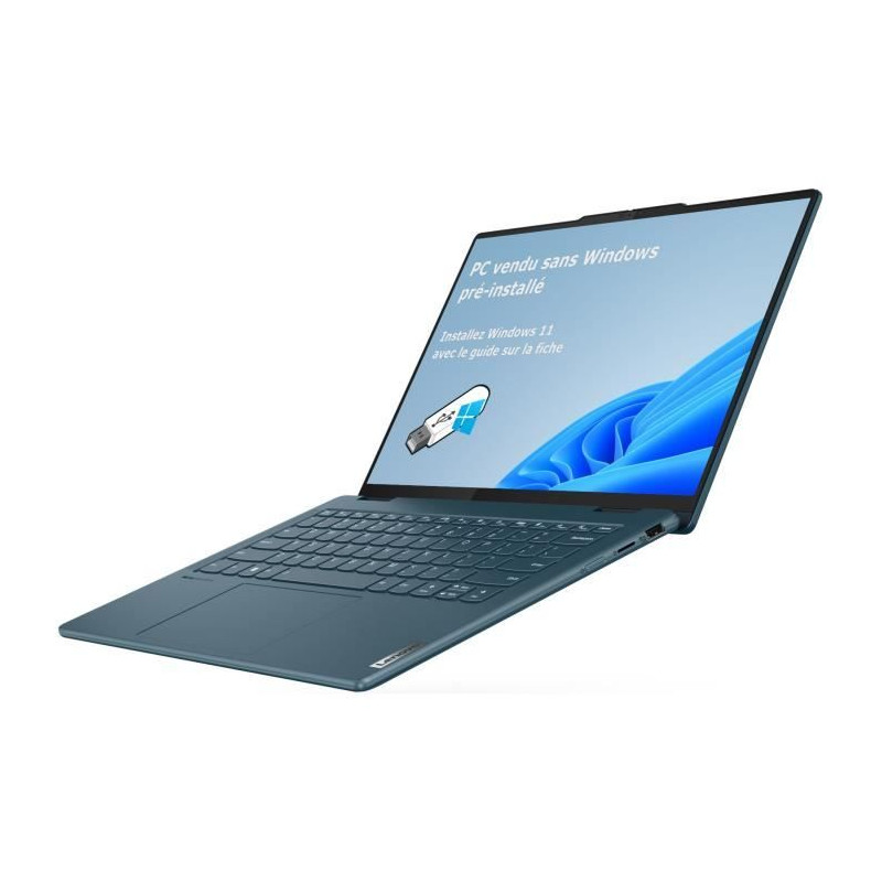 PC Portable LENOVO Yoga 7 2-en-1 14IML9 | 14 16:10 Tactile - Intel Ultra 7 155U - RAM 16Go - SSD 512Go - Sans Windows - AZERTY