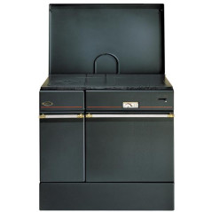 Godin 240163000060-Cuisinière bois Arpège 85cm 10,5kW buches 50cm NOIR GODIN - 240163NOIR