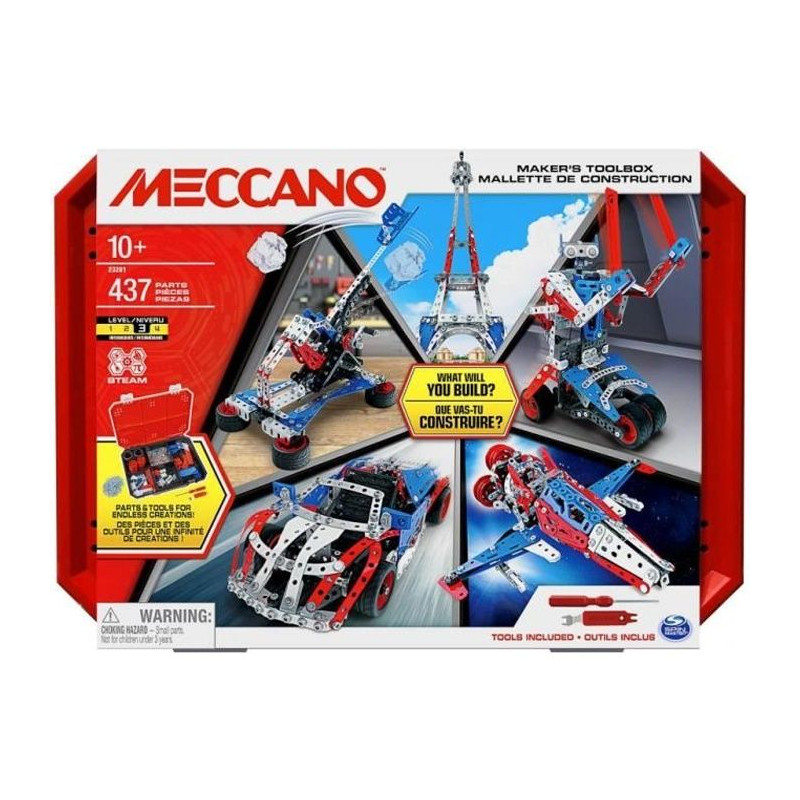 SPIN MASTER MALLETTE DE CONSTRUCTION Meccano