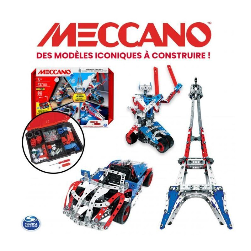 SPIN MASTER MALLETTE DE CONSTRUCTION Meccano