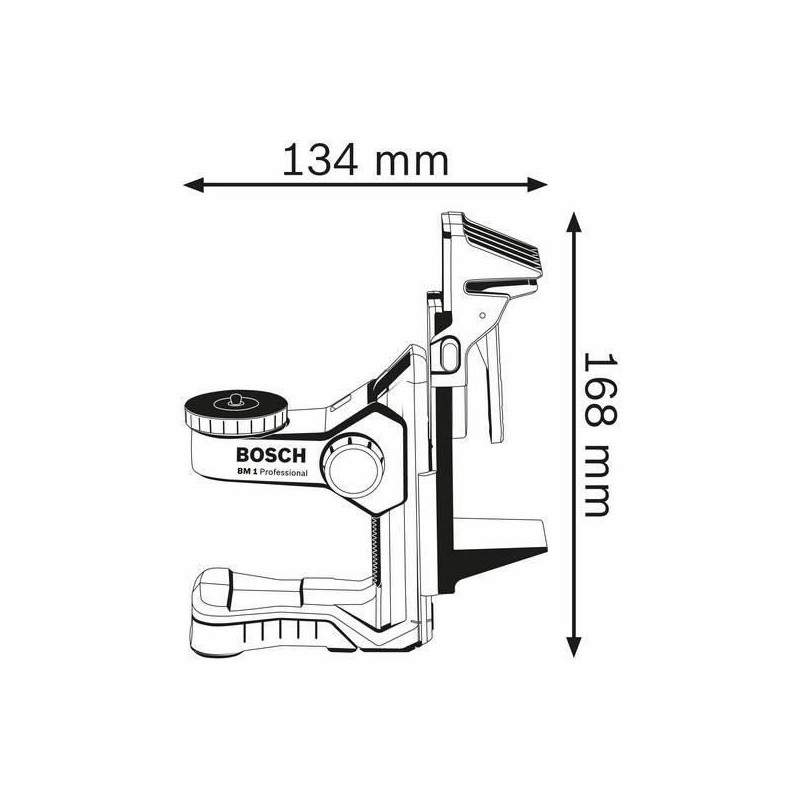 Accessoire de mise a niveau Bosch Professionnal BM1, solution universelle pour tous les lasers lignes - 0601015A01