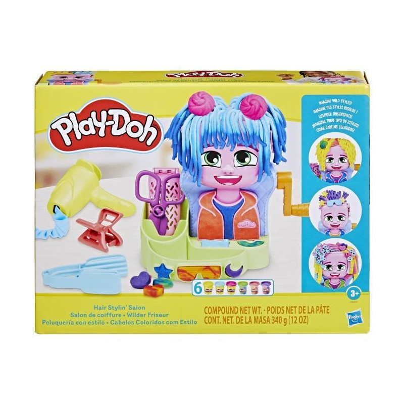 Play-Doh Salon de coiffure, coffret de pâte a modeler