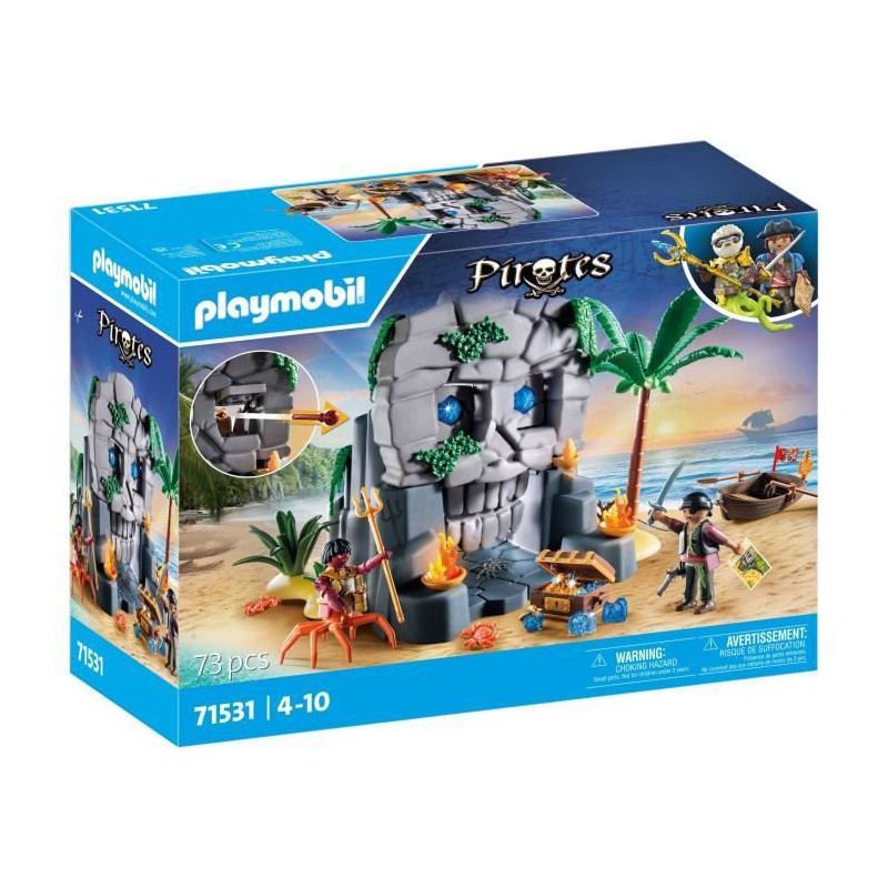 PLAYMOBIL 71531 Ile au trésor pirate et monstre marin - Les pirates