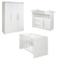 ROBA Chambre Bébé Complete Maren - Lit 70x140 + Commode a Langer + Armoire (I)