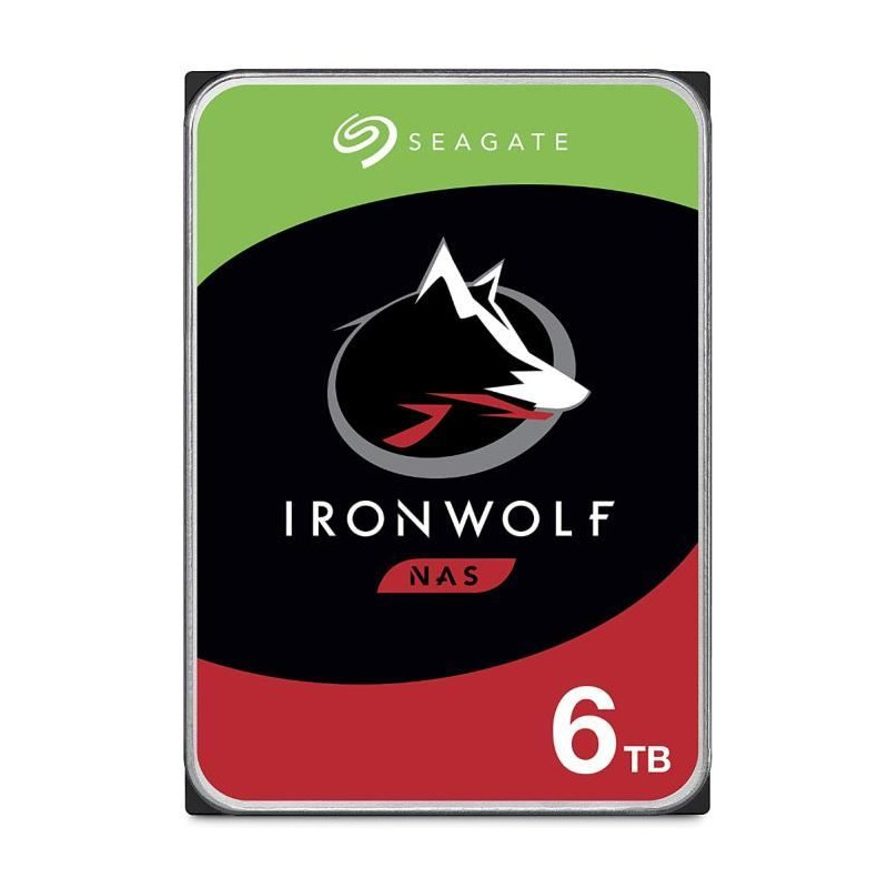 SEAGATE TECHNOLOGY - IronWolf - Disque dur interne 6To - Pour NAS IronWolf